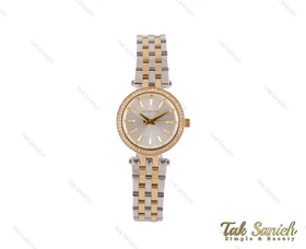 ساعت مایکل کورس زنانه دورنگ طلایی دورنگین Michael-2093-L