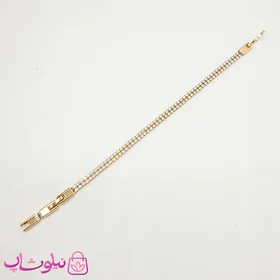 دستبند دخترانه ژوپینگ طرح تنیسی طلایی کد 2991