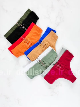 شورت بکلس نخ پنبه جلو سگک دار