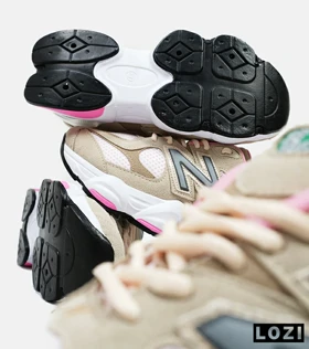 کفش کتانی زنانه کرم صورتی NEW BALANCE 9060