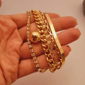 پک دستبند استیل طرح گوی - کارتیه - ماری