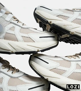 کفش کتانی مردانه و زنانه کرم طوسی Nike cushlon