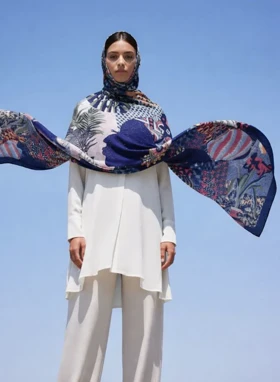 روسری سرخپوستی آبی