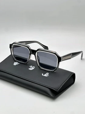 عینک گوچی کد 6767 Gucci (مشکی نقره ای)