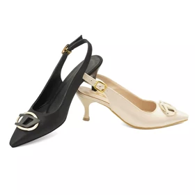 کفش مجلسی زنانه پاشنه‌دار 5 سانت مدل 400948 _ sandal valentino