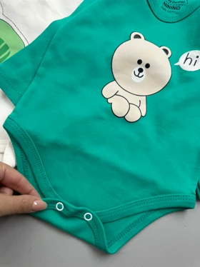 بادی آستین دار نی نی نو