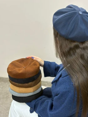 کلاه فرانسوی فوتر (قهوه ای)