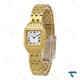 ساعت طلایی کارتیه پنته زنانه اسمال صفحه جدید Cartier-7258-L