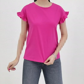 تیشرت زنانه آستین چین