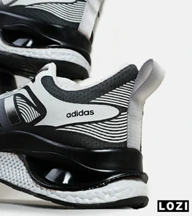 کفش کتانی مردانه سفید مشکی Adidas running shoes disk