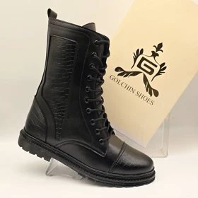 نیم بوت سنگی بغل زیپ