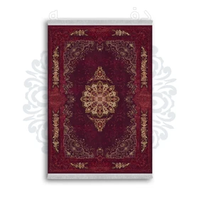 *جدید* فرشینه از جنس پارچه شانل مخمل ترک طرح فانتزی برند دفه کد 1097