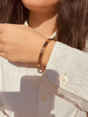 دستبند کارتیه عمری پهن