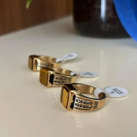 انگشتر استیل رنگ ثابت مردانه کد tw10062