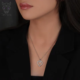 گردنبنداستیل با آویز قلب