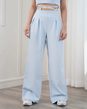 شلوار بگ پارچه‌ای