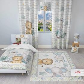 روتختی کودکانه برند مینوریا کیدز طرح حیوانات کد p-170