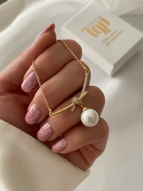 گردنبند آویز مروارید ژوپینگ