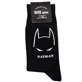 جوراب ساق بلند طرح بتمن نخ پنبه اعلا 3644