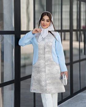 مانتو مجلسی ژاکارد تندیس