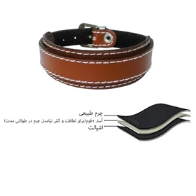 دستبند چرم وارک مدل رهام کد rb206