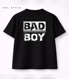 تیشرت باکسی یونیسکس طرح BAD BOY کد 1392