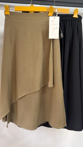 دامن کرپ طرح لنگی