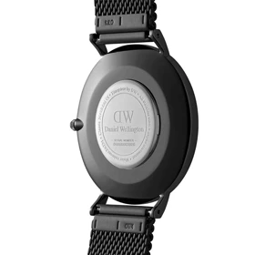 ساعت دنیل ولینگتون مردانه بند حصیری تمام مشکی DW-4696-G