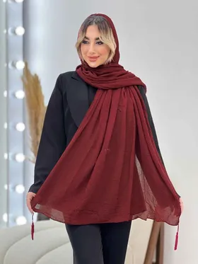 شال پلیسه ساده