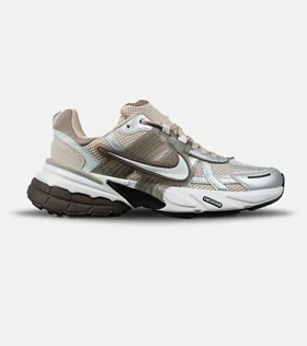 کفش کتانی مردانه و زنانه سفید کرم نقره ای Nike Cushlon V2K مدل 6012