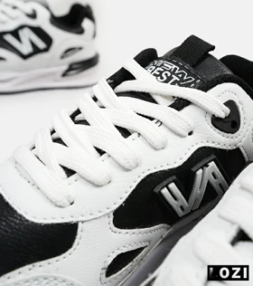 کفش کتانی مردانه سفید مشکی NEW BALANCE yg niubailun