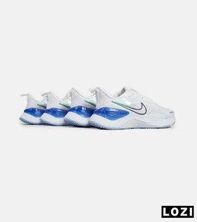 کفش کتانی مردانه و زنانه سفید آبی NIKE zoom X مدل 5897