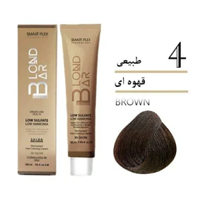 رنگ مو شماره 4 قهوه ای بلوند بار Blond Bar