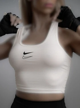 کراپ تاپ ورزشی پشت ضربدری نایکی Nike