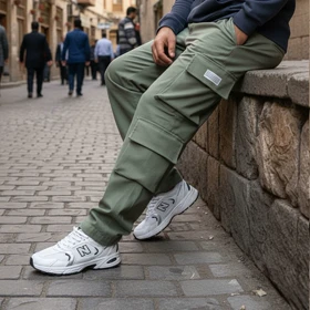 شلوار بنگال کارگو مردانه مدل HAMED-سبز