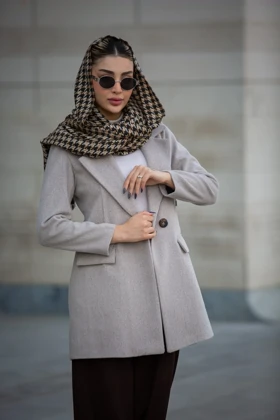 پالتو موهر دو دکمه سلما