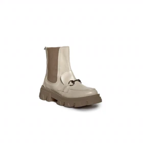 نیم بوت زنانه استرادیواریوس مدل Stradivarius Flat Ankle Boots - BTCr41_F