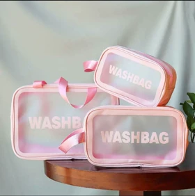 کیف لوازم آرایش سه تیکه wash bag
