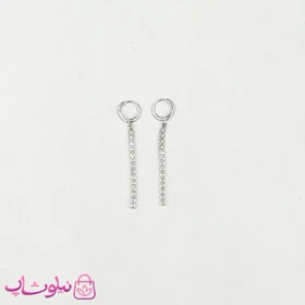 گوشواره آویز زنانه ysx مدل تنیسی نقره ای کد 1491