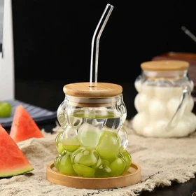 لیوان اسموتی حبابی/ pa97