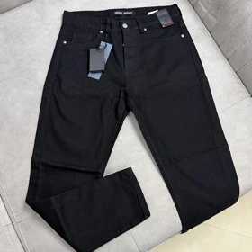 شلوار جین مشکی مام فیت مردانه/Lot:31