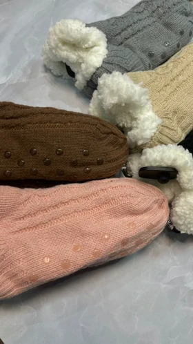 پاپوش ساده مچی (قهوه ای)