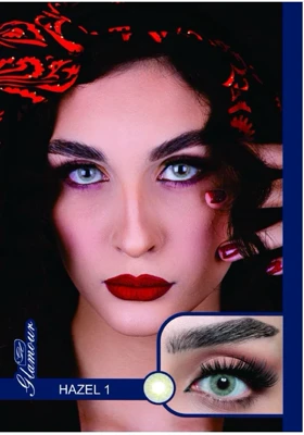 لنز رنگی فصلی گلامور Glamour (Hazel 1 (کارامل))