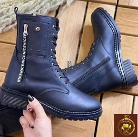 نیم بوت زنانه بندی و زیپی NICE