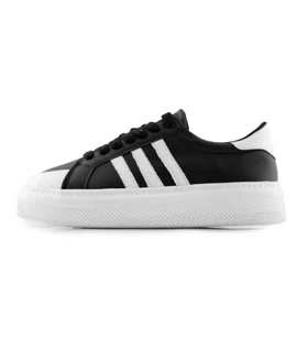 کفش اسپرت Adidas مردانه مشکی سفید بندی