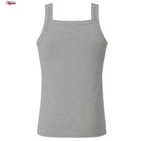 زیرپوش رکابی یقه خشتی مردانه برهان تن پوش مدل پنبه‌ای ملانژ کد 1011