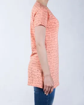 تیشرت صورتی دخترانه طرح دار