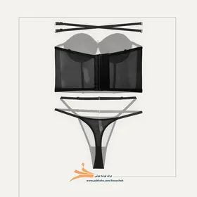 ست کرستی مشکی اسفنج دار برند نوشه پوش