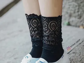 جوراب ساق‌دار طرح گیپوری
