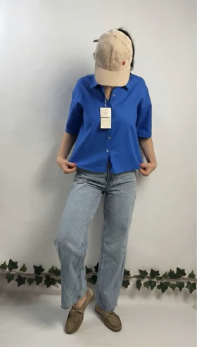 شومیز زارا آبی